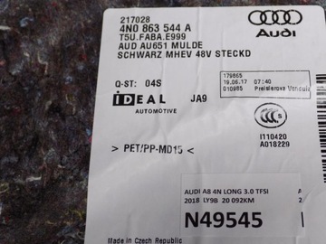 AUDI A8 4N KRYTINA KUFRU ZADNÍ 4N0863544A