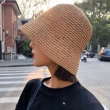 Рыболовство пляжная шляпа ведро коричневый солнцезащитный крем