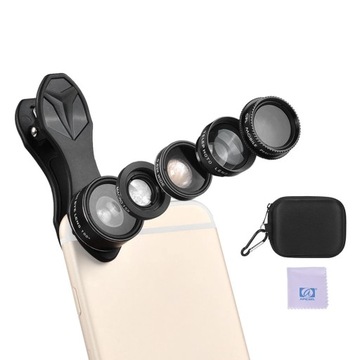 APEXEL APL-DG5H Комплект линз для мобильного телефона 5 в 1 — 1#