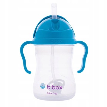 Bidon ze słomką 240 ml, kobaltowy, b.box