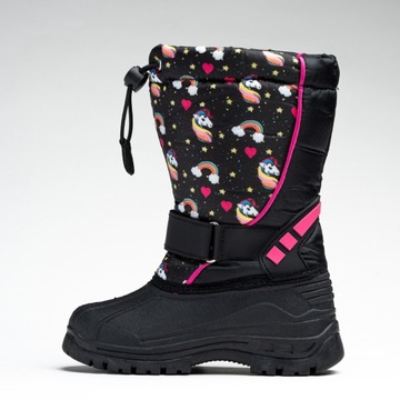 Снежные сапоги на липучке.