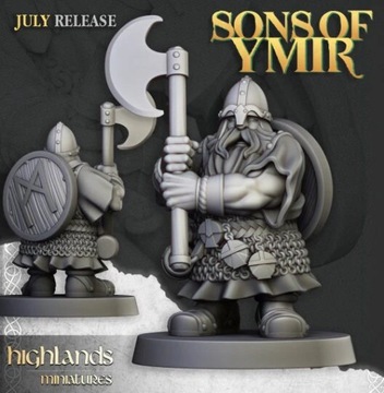 Дварфы-воины, двуручное подразделение — Highlands Miniatures Oldhammer Unit, 10 мес.