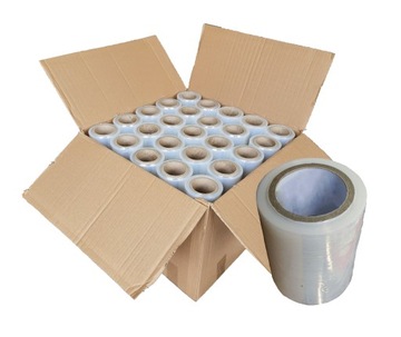 FOLIA STRETCH MINI RAP 10CM TRANSPARENT STRECH STRECZ 0,25 KG 120 sztuk