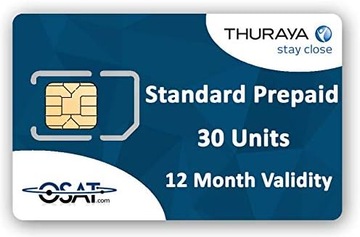 Karta SIM Thuraya Standard- 30 jednostek