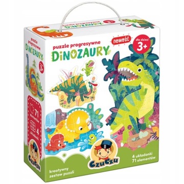 Czuczu Puzzle progresywne - Dinozaury 1538