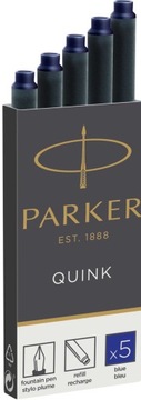 Naboje Parker do pióra Opakowanie 5 szt NIEBIESKIE