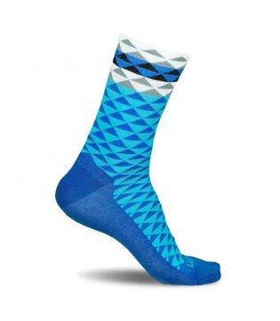 Skarpetki kolarskie Luxa Asymmetric Blue - M