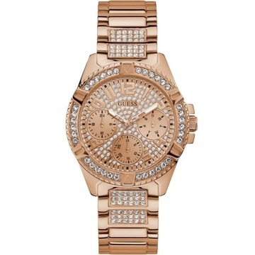 Modny damski zegarek Guess z kryształkami Rose