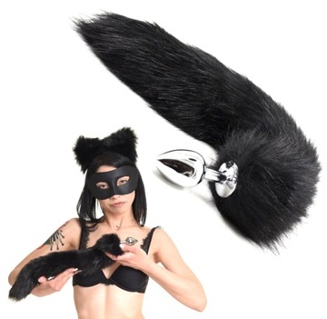 KITA STALOWY KOREK ANALNY LISI OGON PLUG BDSM