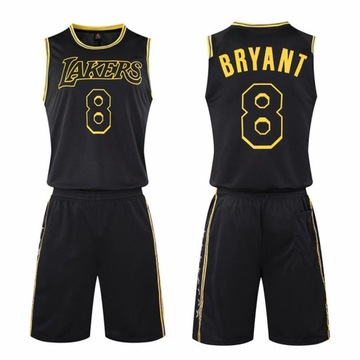 Lakers No. 8 Kobe Bryant koszulka do koszykówki haftowany komplet