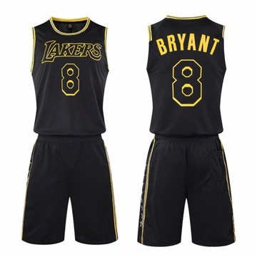 Lakers No. 8 Kobe Bryant koszulka do koszykówki haftowany komplet, 3XL