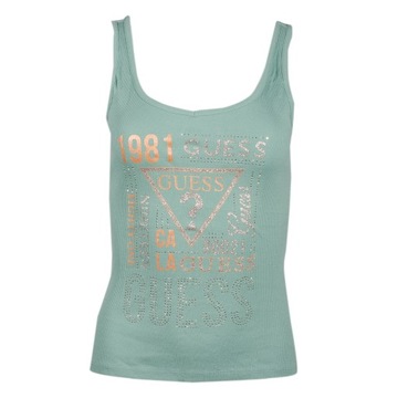 Top Damski GUESS Tank W9GI0I K1810 Turkusowy