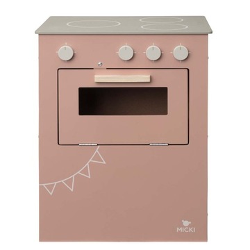 Микки розовая деревянная кухня