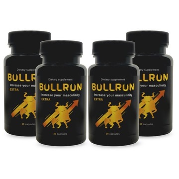 4x BULLRUN 30 kapsułek sprawność seksualna