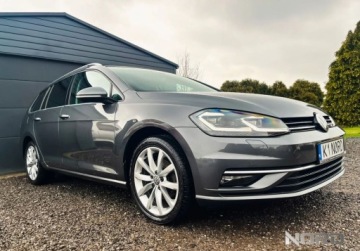 Volkswagen Golf VII Variant Facelifting 1.5 TSI ACT 150KM 2017 Volkswagen Golf Bezwypadkowy, FV23, DSG, Highline, KredytowanieLeasing, gw, zdjęcie 2