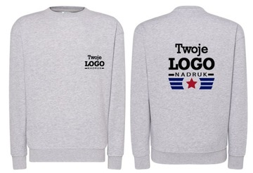 BLUZA Z WŁASNYM NADRUKIEM LOGO KOLORY XL