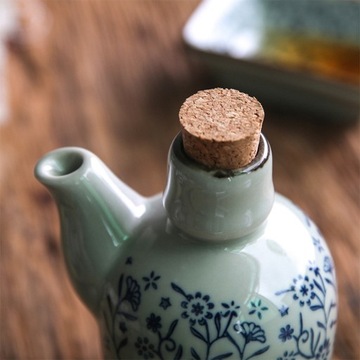 SHOYU DOZOWNIK BUTELKA NA OLIWĘ Z OLIWEK POJEMNIK CERAMICZNY