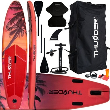 Доска SUP 320 см для плавания, безопасное надувное весло + аксессуары Thunder