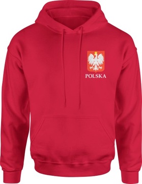 MĘSKA BLUZA Z KAPTUREM POLSKA PATRIOTYCZNA R. XXL DRESOWA NADRUK