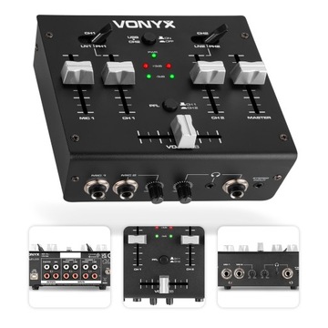 Mikser DJ/ USB Vonyx 3-kanałowy stereofoniczny