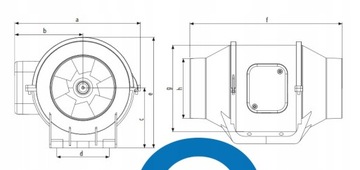 EBERG EMAX 315 канальный промышленный вытяжной вентилятор 2206м3/ч 695Па