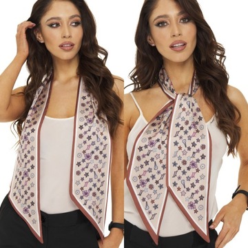 APASZKA BANDANA wąska długa podwójna 13/145CM LUI
