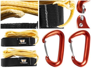 Zawieszenie hamaka Flyhamak Whoopie Sling czarne