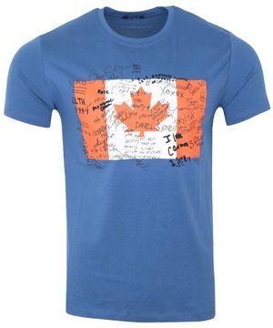 Koszulka męska T- SHIRT CIEMNO NIEBIESKA M