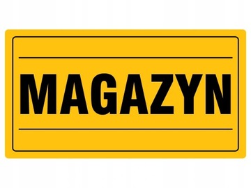 TABLICA INFORMACYJNA PCV MAGAZYN 12x22 cm