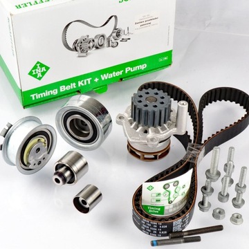 РОЛИК ГРМ+РЕМЯ+ВОДЯНОЙ КОМПЛЕКТ 1.6/2.0TDI INA 530