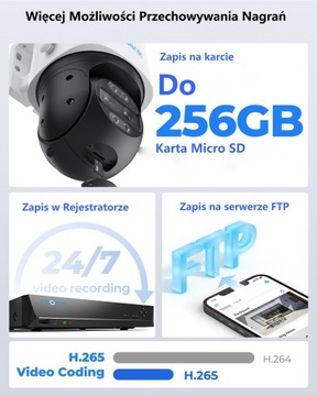 Камера Reolink TrackMix Series W760, вращающаяся, цвет ночью, WiFI+, КАРТА 128 ГБ