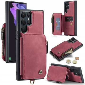 Etui skórzane portfel do Samsung Galaxy S22 Ultra