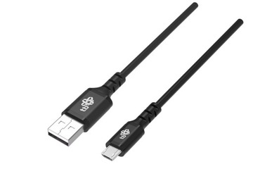 TB Kabel USB-Micro USB 1m silikonowy czarny Quick
