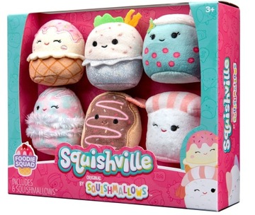 Squishmallows Squishville Mini Plush Foodie Squad 6-Pack