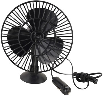 WENTYLATOR SAMOCHODOWY WIATRACZEK NA PRZYSSAWKĘ