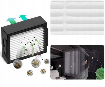 Сумки для фильтров набор кистей для iRobot poomba e и j i3+ i4+ i5+ i6+ i7+ j7