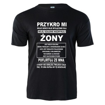 KOSZULKA MĘSKA T-SHIRT PODKOSZULEK Z NADRUKIEM DLA MĘŻA DZIADKA TATY BRATA