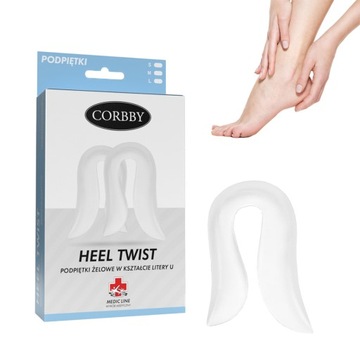 Podpiętka Corbby HEEL TWIST r. 43-46 bezbarwny