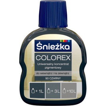 Śnieżka Colorex Pigment do farb 90 Czarny 100ml