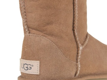 UGG ŚNIEGOWCE DAMSKIE BRĄZOWE SKÓRZANE 40 2MXA