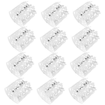 ДЕРЖАТЕЛЬ ДЛЯ СВАДЕБНЫХ САЛФЕТОК, ДЕКОРАТИВНЫЕ КОЛЬЦА С ЦВЕТАМИ