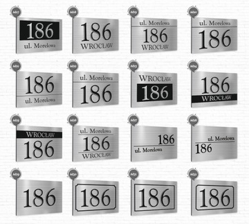 АДРЕСНАЯ ТАБЛИЧКА НОМЕР ДОМА - АЛЮМИНИЙ