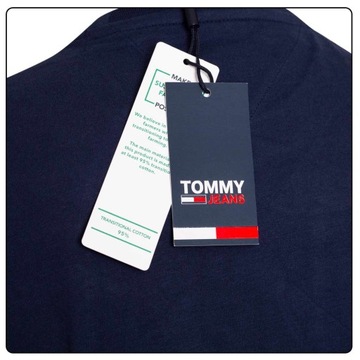 TOMMY HILFIGER KOSZULKA MĘSKA T-SHIRT NAVY r.L