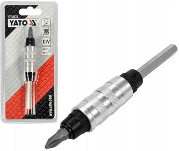 АДАПТЕР ДЛЯ РУЧКИ YATO 1/4'' УГЛОВОЙ АДАПТЕР 100 мм