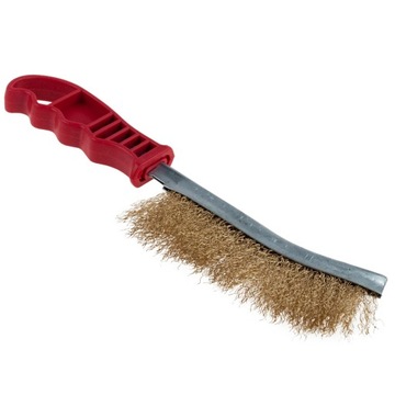 ЛАТУННАЯ ПРОВОЛОЧНАЯ ЩЕТКА ДЛЯ ЧИСТКИ ДИСКОВ С ПРОЧНОЙ РУЧКОЙ