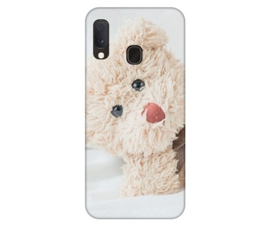 Etui pokrowiec do Samsung Galaxy A20e Mis pluszowy