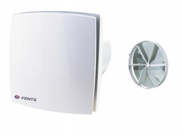 WENTYLATOR ŁAZIENKOWY FI125 mm Z WYŁĄCZNIKIEM CZASOWYM BIAŁY + GRATIS ZAWÓR