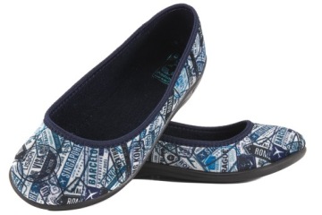 ADANEX 26903 BALERINY TEKSTYLNE BAMBOSZE DOMOWE 37