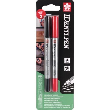 Marker IDenti-Pen czarny + czerwony dwustronny Sakura BLXYKT2A