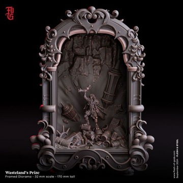 Framed Diorama - Wasteland's Prize - 3dmonkeypl